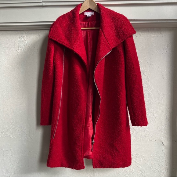 Women’s Red Textured Coat - Picture 1 of 6